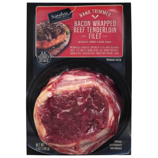 Signature Select Bacon Wrapped Beef Tenderloin Filet (5 oz)