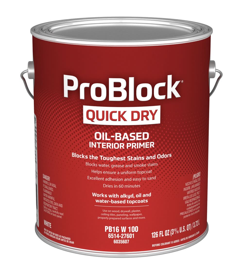 ProBlock Quick Dry Interior High hiding Oil-based Wall and Ceiling Primer ( 1-gallon )