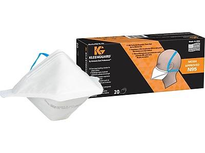 KleenGuard Disposable N95 Half Face Particulate Respirator, One Size, White, 20/Box (53899)