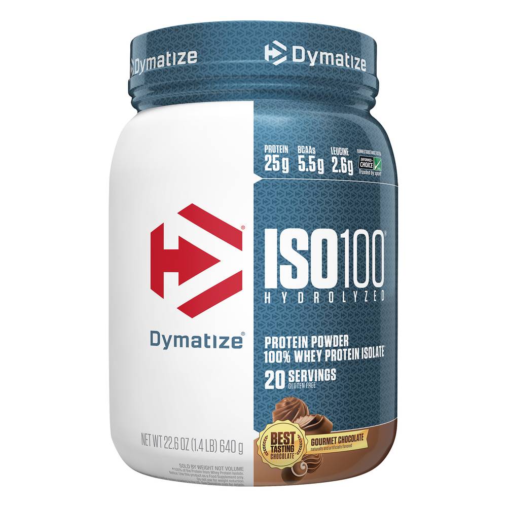 Dymatize Iso100 Hydrolyzed Gourment Chocolate Protein Powder(22.6 Oz)