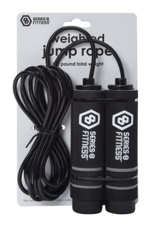 Series-8 Fitness™ Weighted Jump Rope 9ft Black