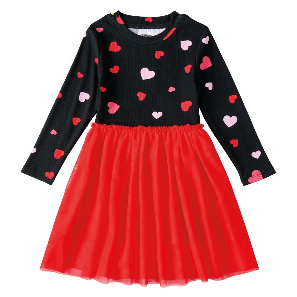 Lily & Dan/ L&D Toddler Valentines Day Dress - Black 3T