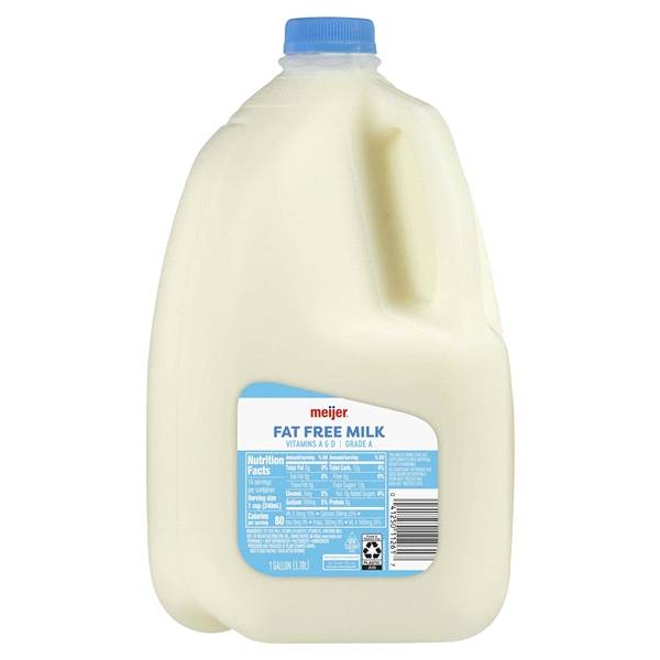 Meijer Fat Free Milk, 1 g (gallon)