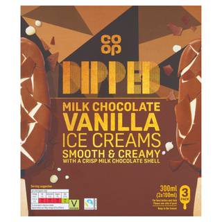 Co-op Milk Chocolate Sticks 3 x 100ml (300ml)