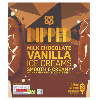 Co-op Milk Chocolate Sticks 3 x 100ml (300ml)