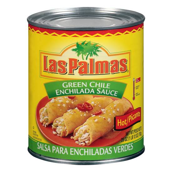 Las Palmas Hot Green Chile Enchilada Sauce (28 oz)