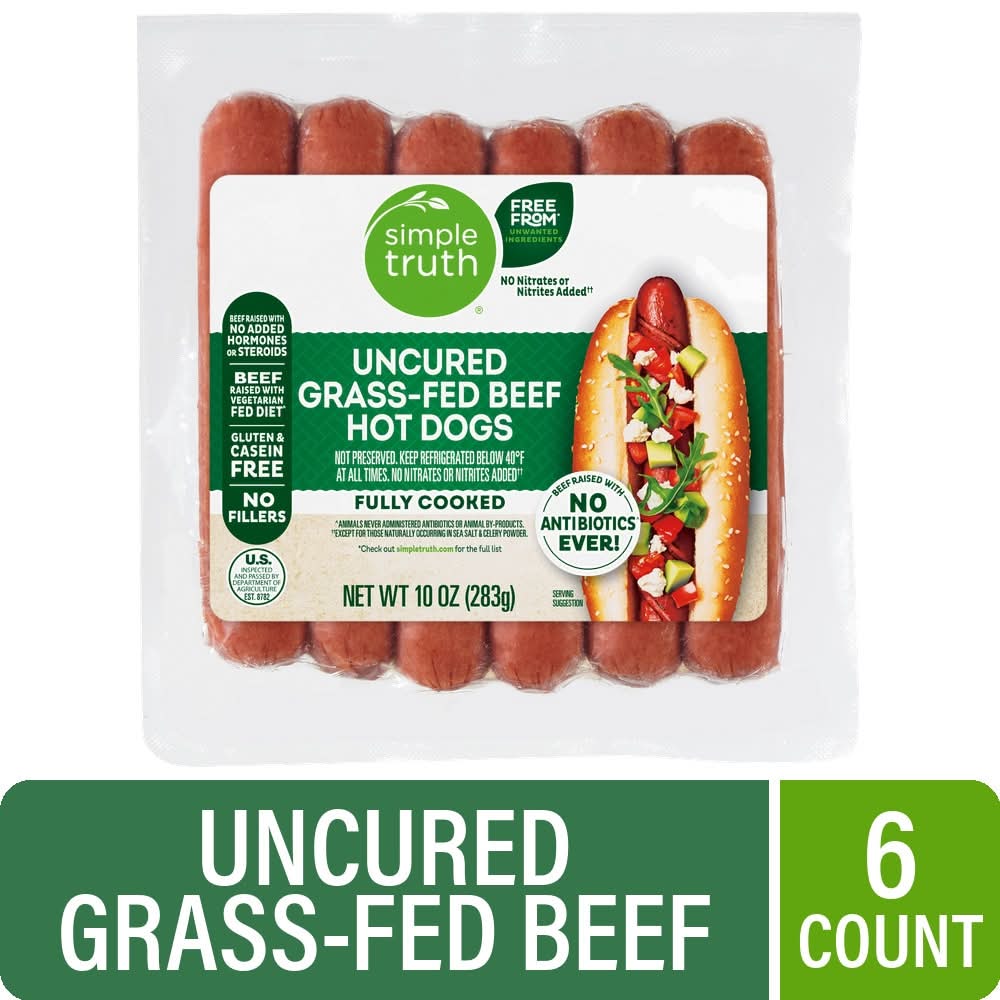 Simple Truth® Uncured Grass Fed Beef Hot Dogs