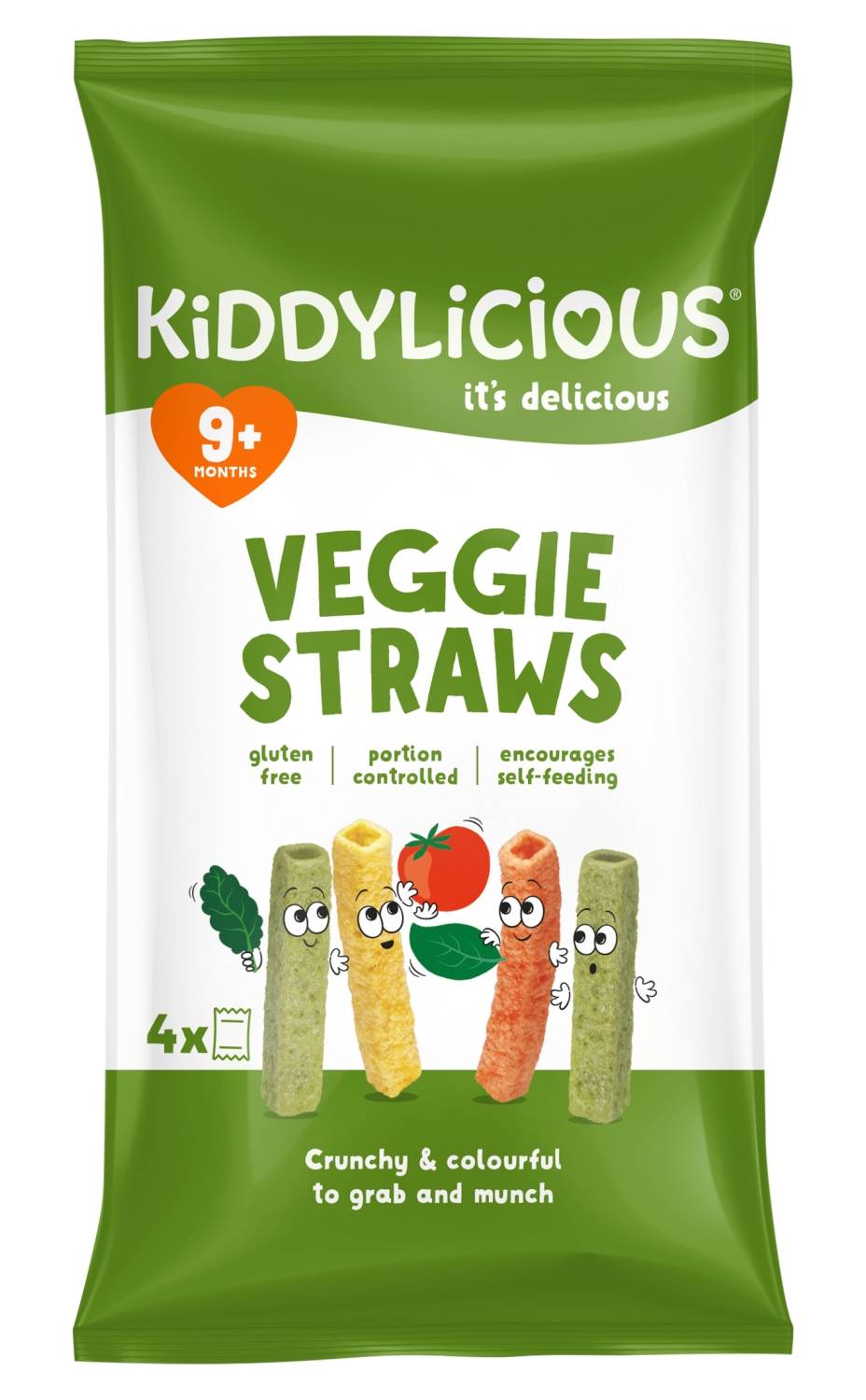 Kiddylicious Veggie Straws 4 X 12G