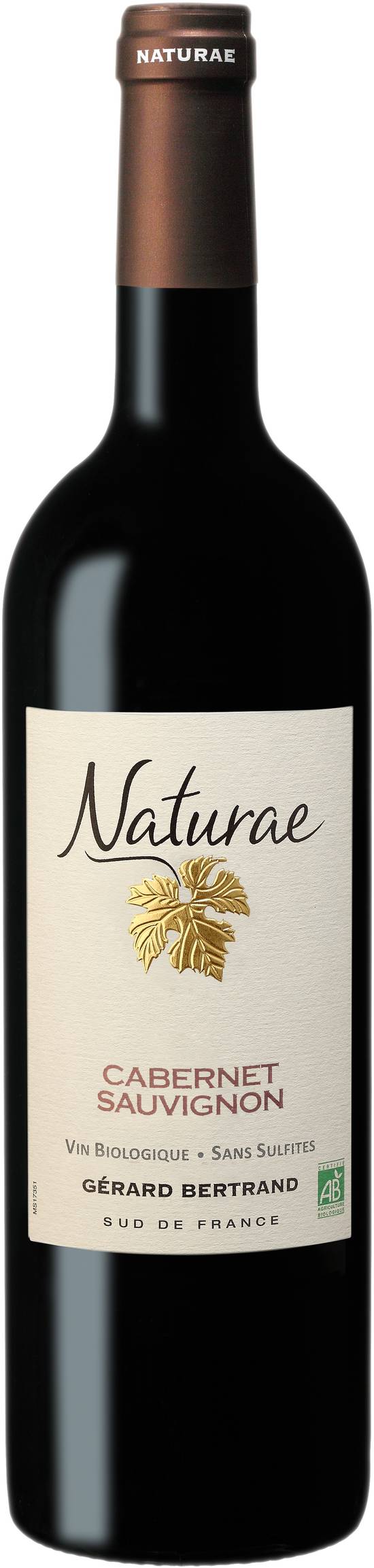 Gérard Bertrand - Vin rouge Languedoc Roussillon IGP pays d'oc cabernet sauvignon naturae (750 ml)