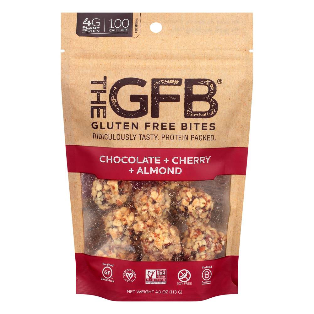 The GFB Gluten Free Bites Chocolate + Cherry + Almond Bites (4 oz)