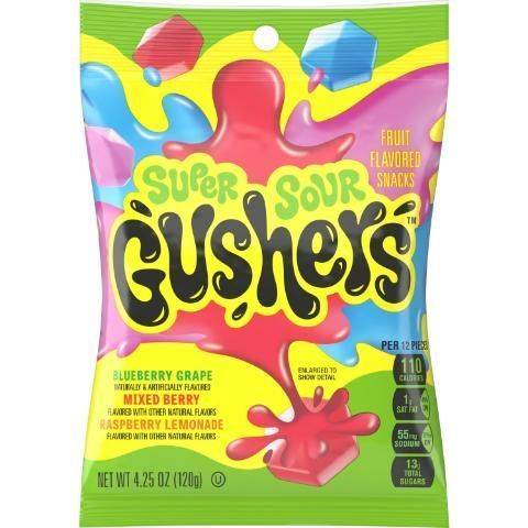 Fruit Gushers Super Sour Berry 4.25oz