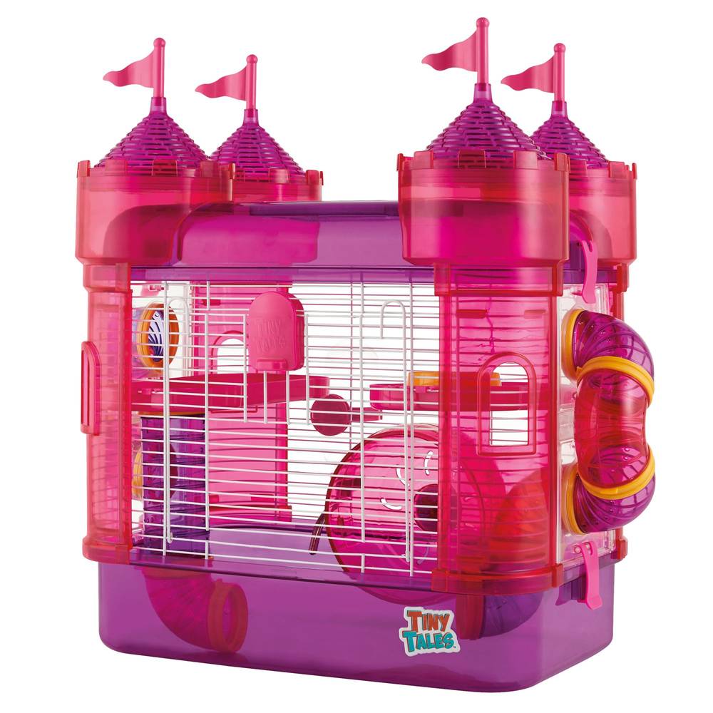 Tiny Tales Castle Connectable Hamster Home (pink-purple)