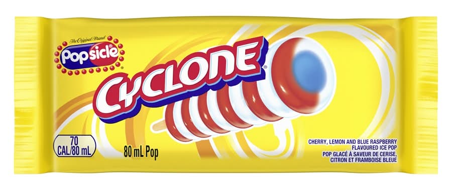 Popsicle Cyclone Ice Pops, Strawberry & Lemon (80 ml)