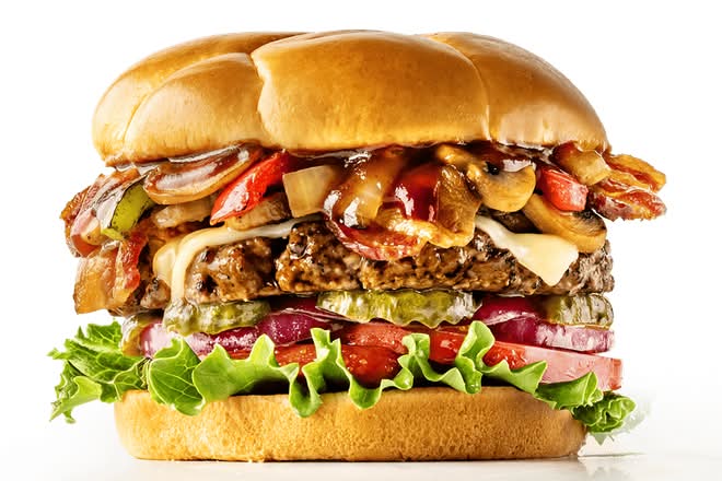 Spill the Bourbon Burger Combo