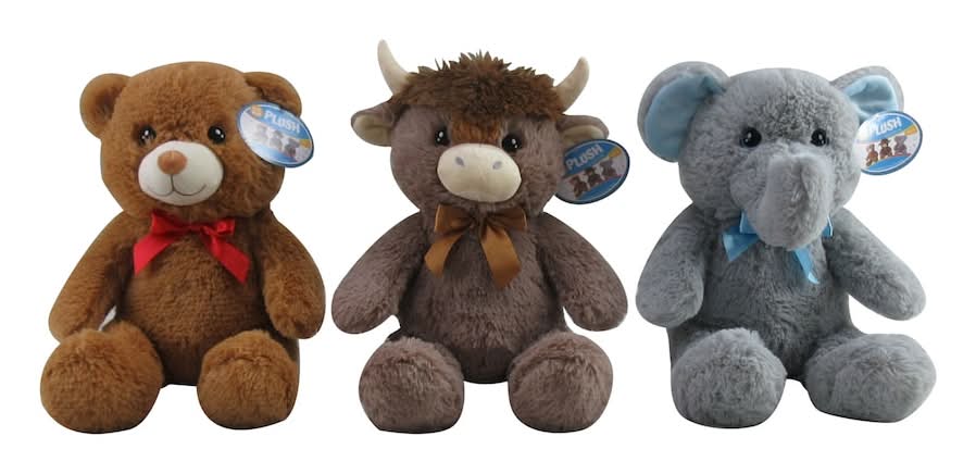 Soft & Cuddly Plush Bear, 20 in, Assorted
