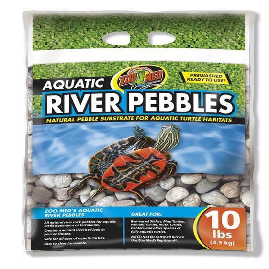 Zoo Med Aquatic River Pebbles For Turtle (10 lbs)