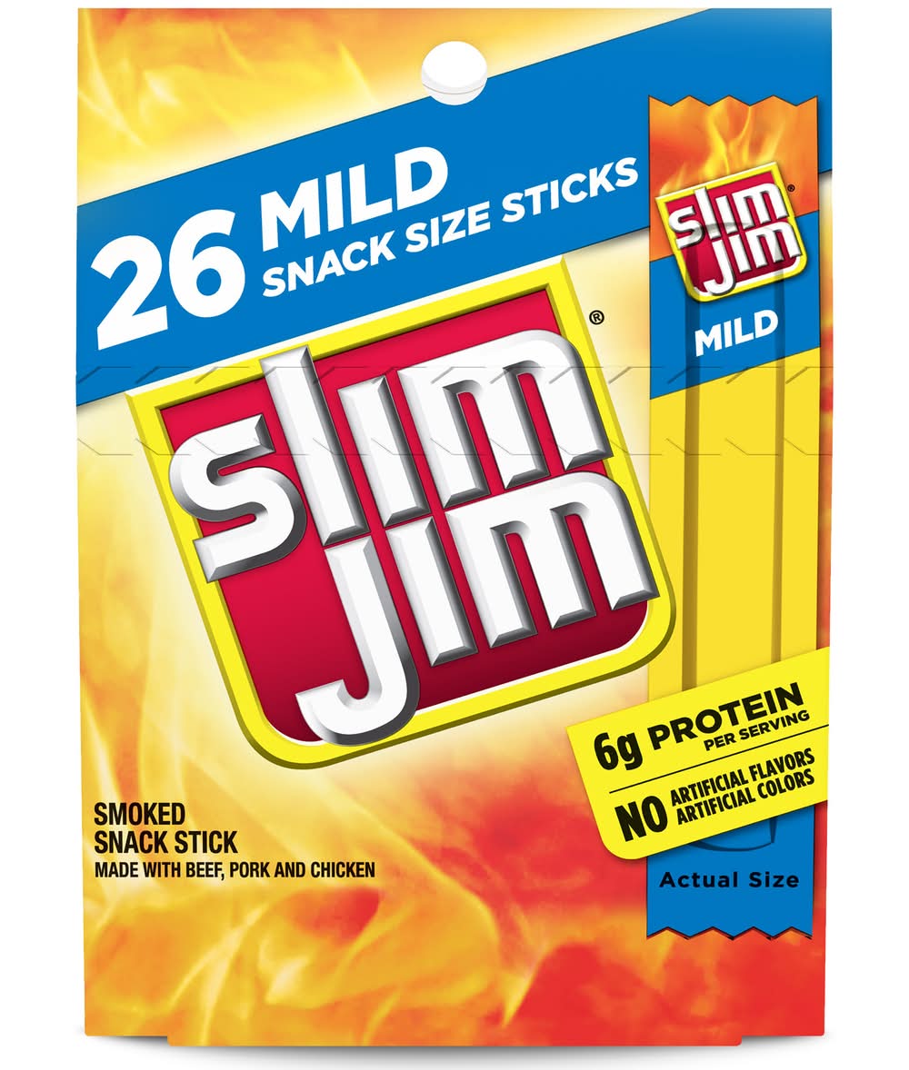Slim Jim Mild Smoked Snack Sticks (7.28 oz)