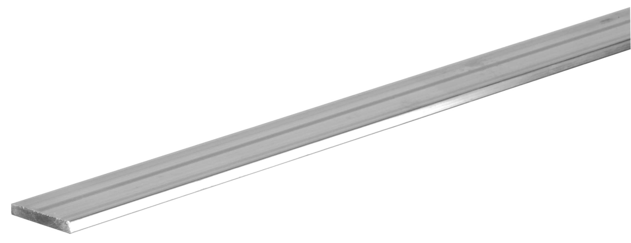 Steelworks 1-1/2-in x 8-ft x 1/8-in Thick Exterior Mill finished Aluminum Solid