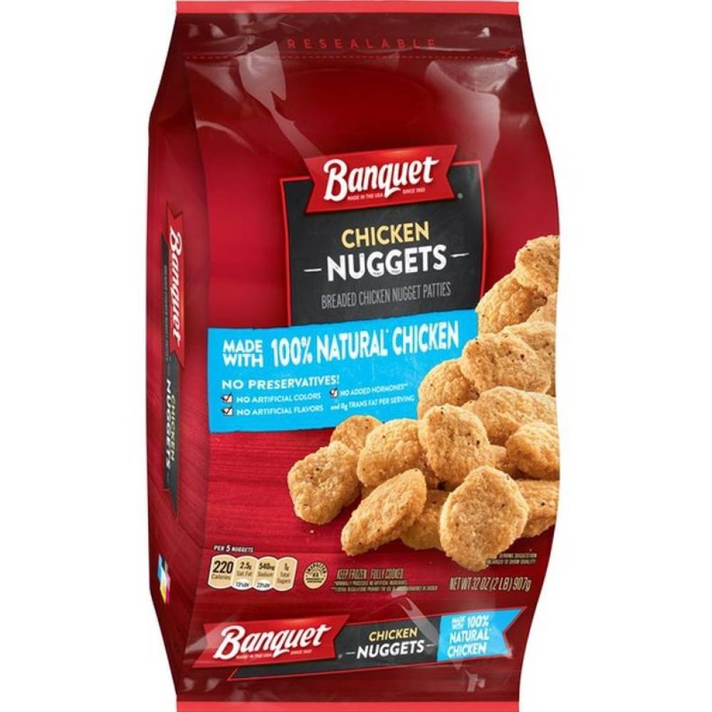 Banquet Breaded Chicken Nuggets (2 lbs)