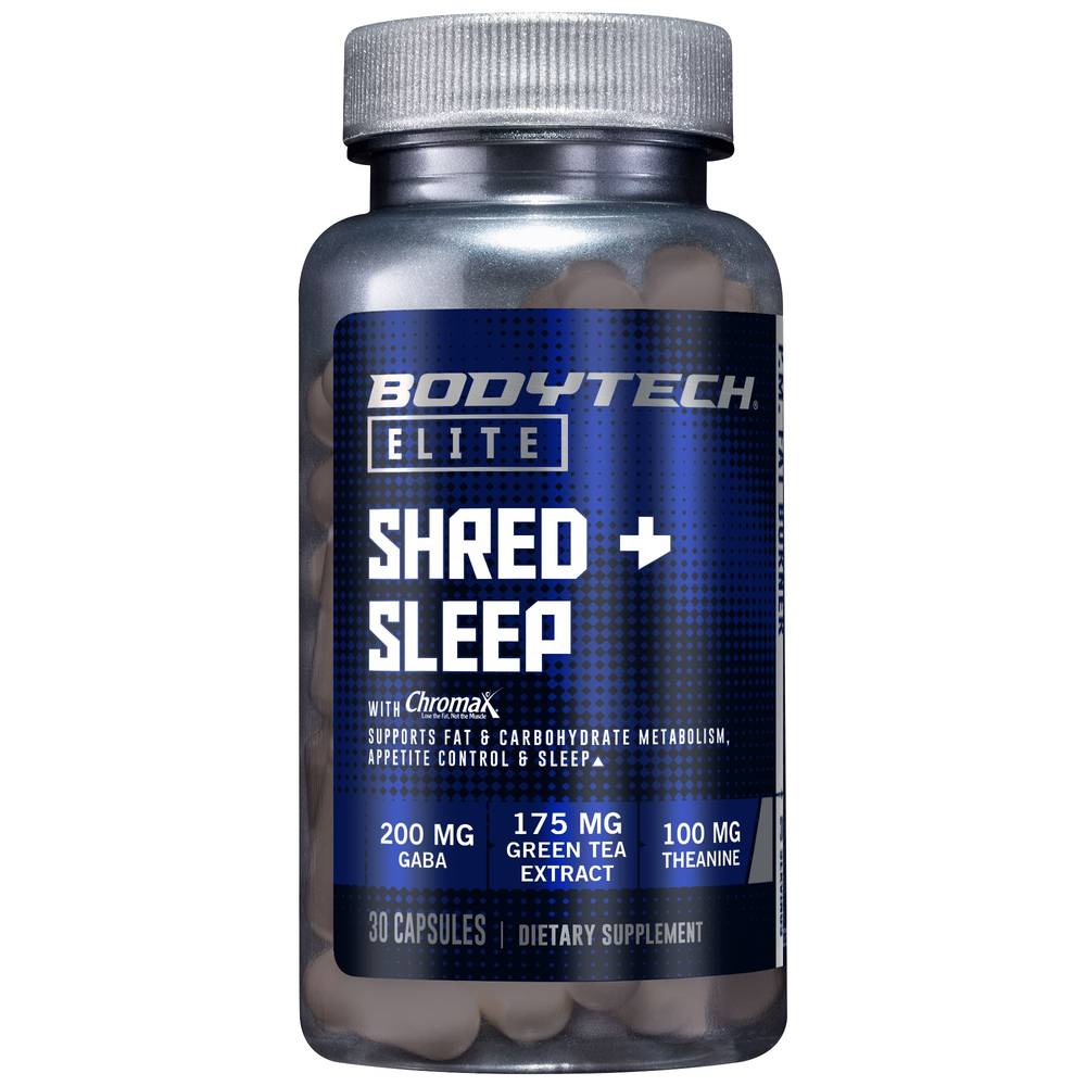 Shred & Sleep - Supports Fat & Carbohydrate Metabolism, Appetite Control & Sleep (30 Capsules)