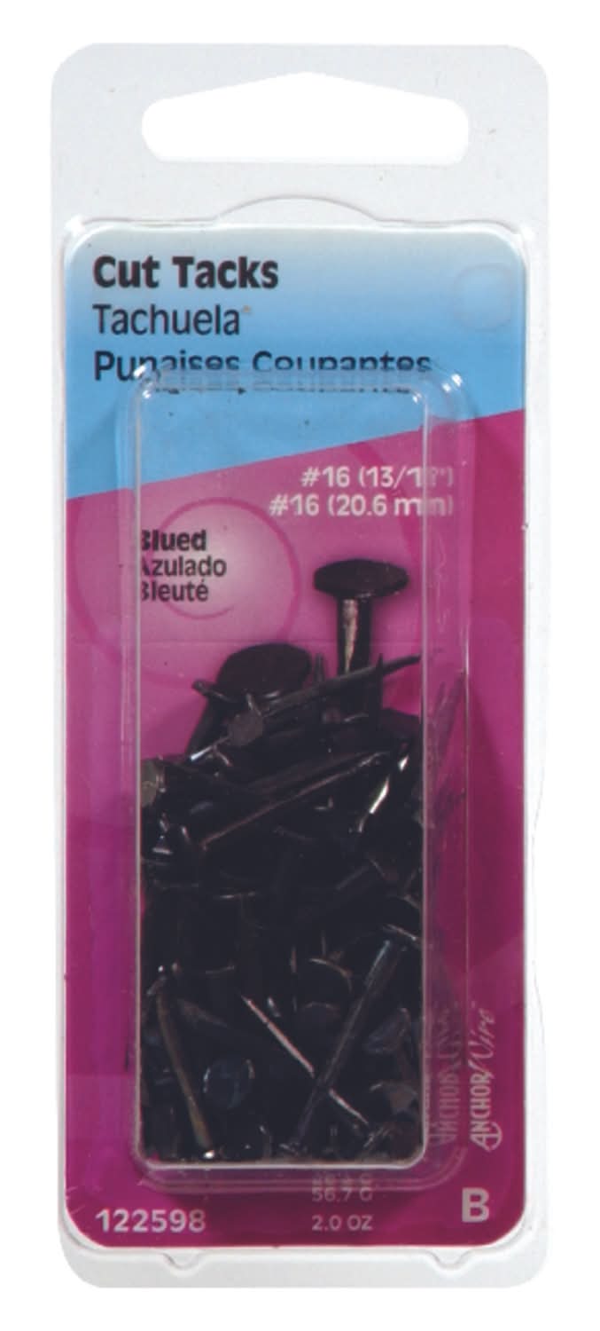 Hillman Anchor Wire No. 16 X 13/16 In. L Blue Steel Cut Tacks 1 Pk