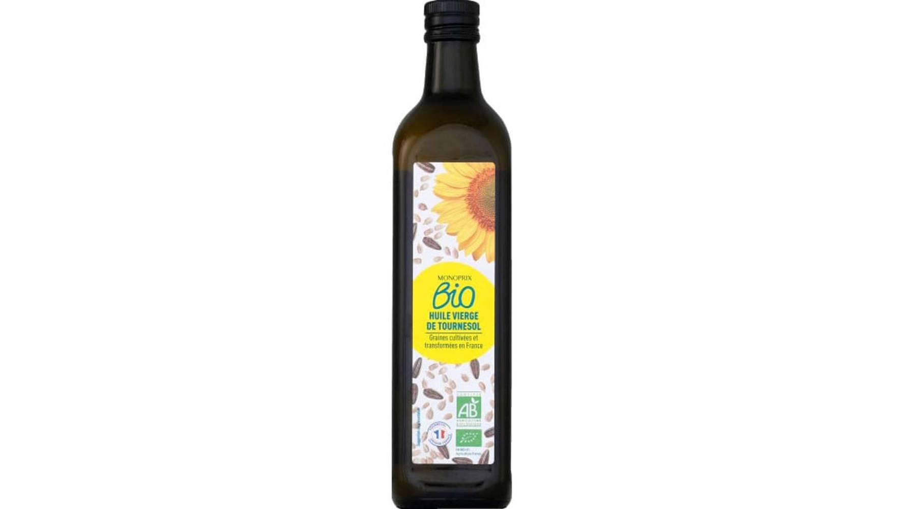 Monoprix Bio - Huile vierge de tournesol (750ml)