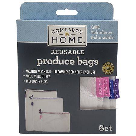 Complete Home Set Of 6 Reusable Produce Bags