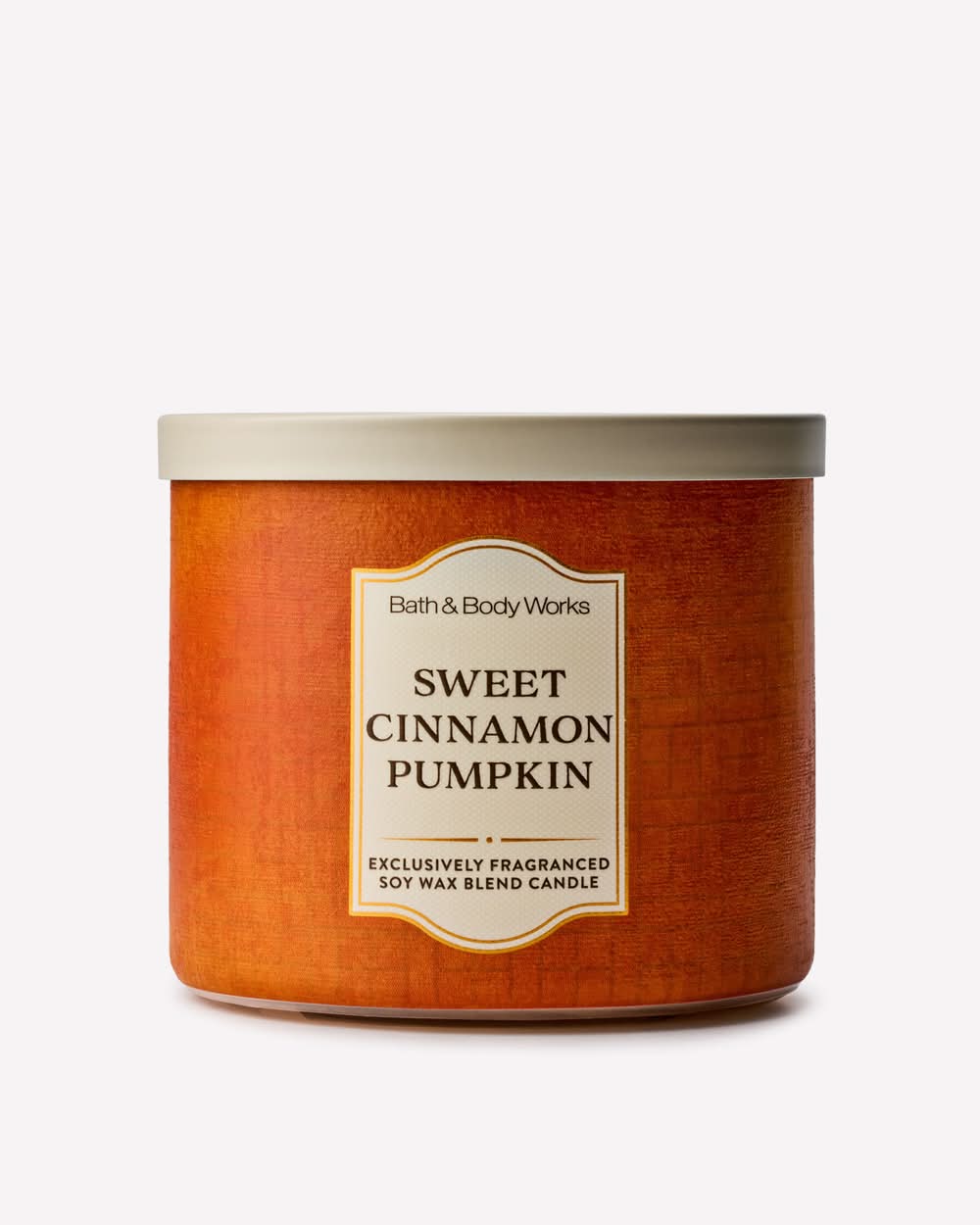 Bath & Body Works 3 Wick Soy Wax Blend Candle, Sweet Cinnamon Pumpkin (14.5 oz)