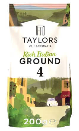 Taylors of Harrogate Rich Italian Ground Roast Coffee (4 pack)