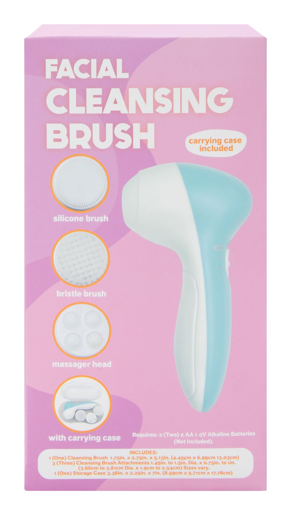 Facial Cleansing Brush With Case Blue