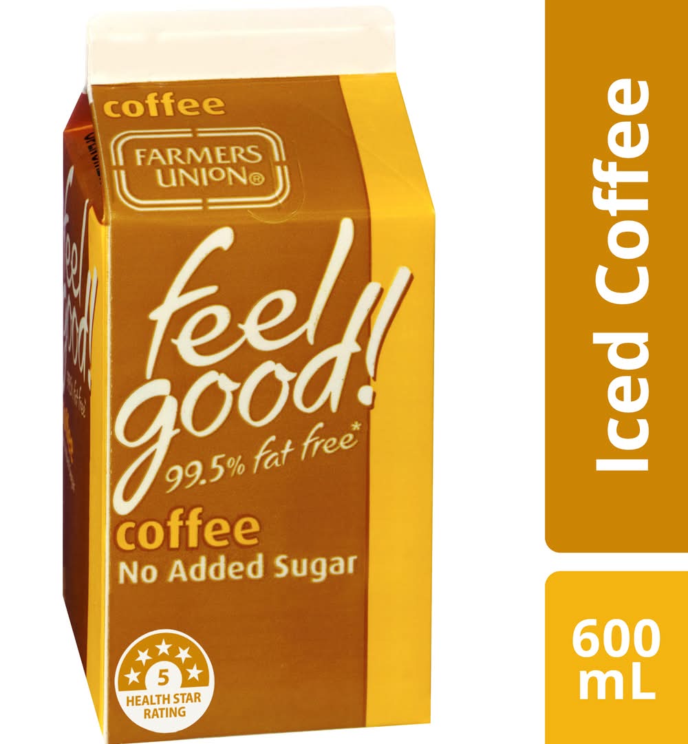 Farmers Union Feel Good 99.5% Fat Free Iced Coffee (600mL)