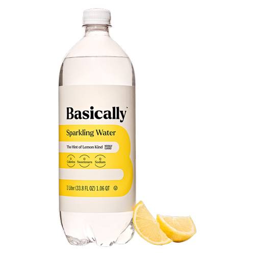 Basically Sparkling Water, Lemon (1 L)