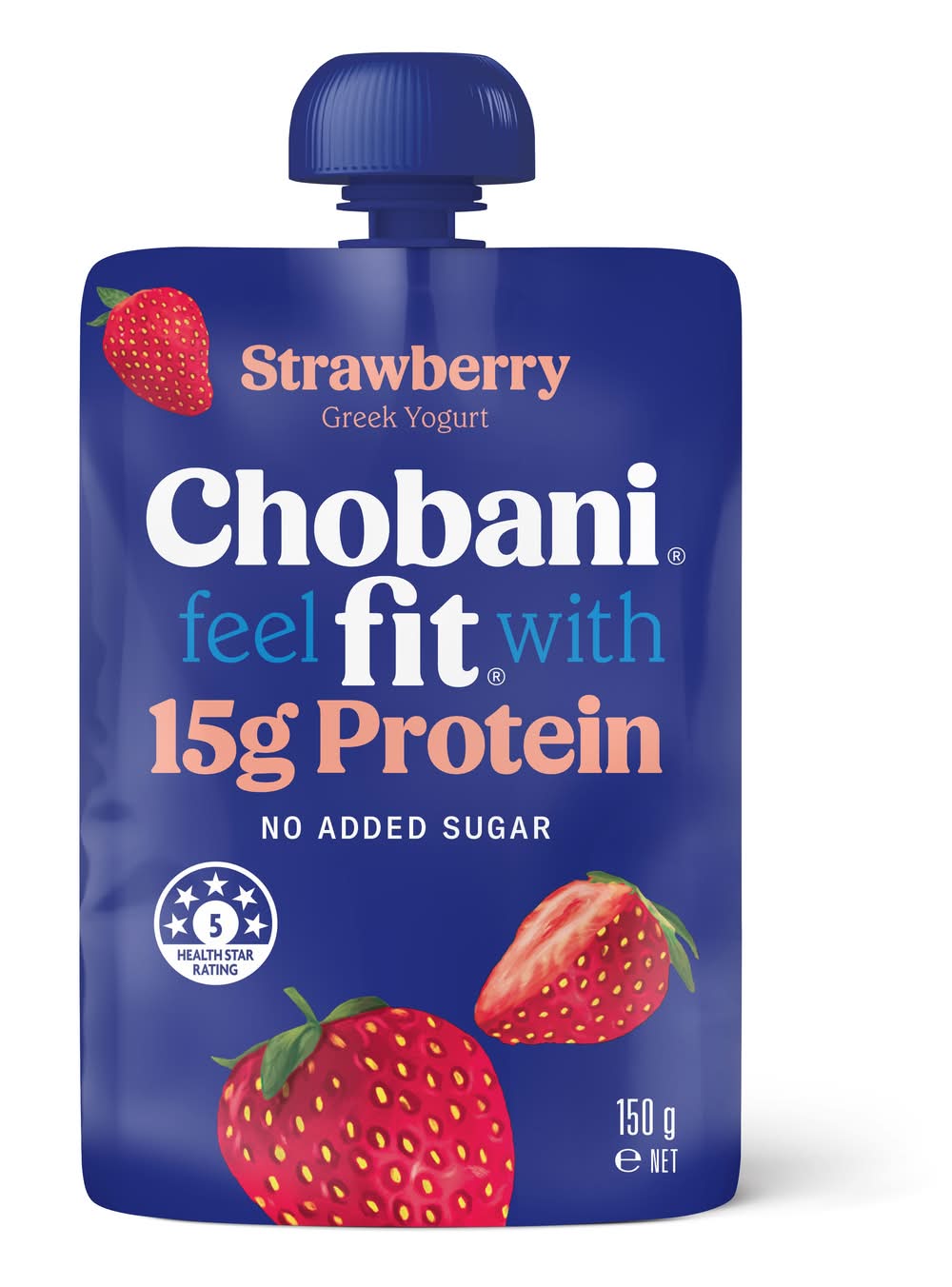 Chobani Fit Strawberry Yoghurt Pouch 150g