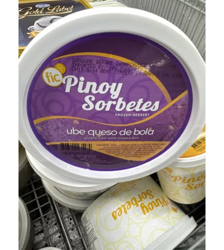 Pinoy Sorbetes Ube Queso De Bola