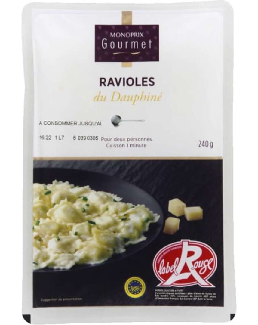 Monoprix Gourmet - Ravioles du dauphiné fromage (240g)
