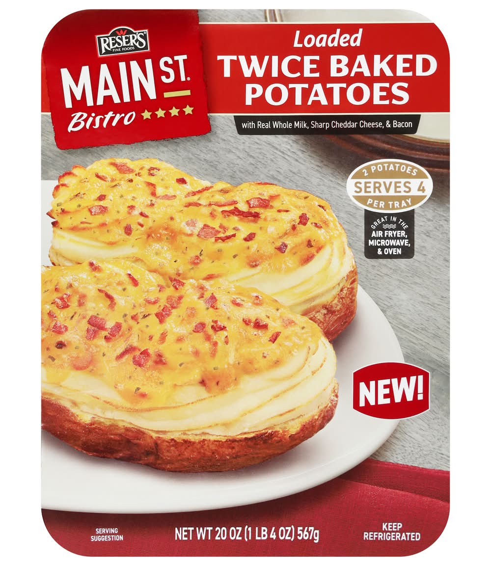 Main St Bistro New Loaded Twice Baked Potatoes (20 oz)