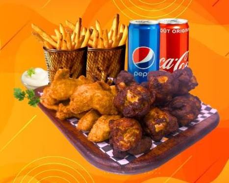 MENU DUO 8 TENDERS® + 8 HOT WINGS® 🔥🍗🍟🍟🥤🥤