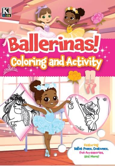 Kappa Books Mermaids & Ballerinas Coloring & Activity