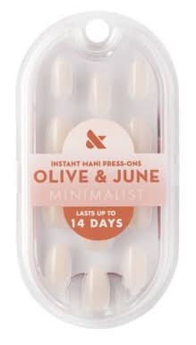 Olive & June Press on Fake Nails, Medium, Milky Syrup Gradient (42 ct)