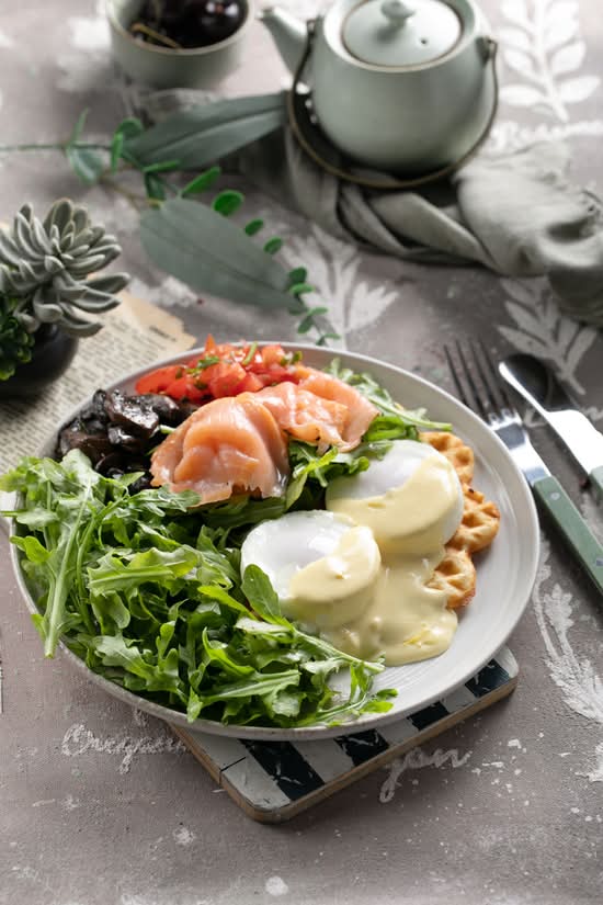 Pochiertes Ei mit Lachs