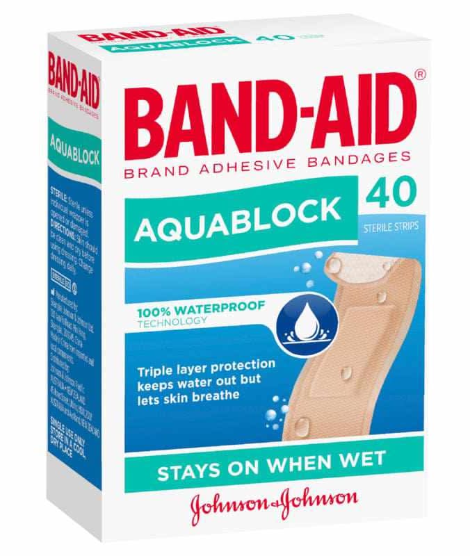 Band-Aid Aqua Block Strip 40pk