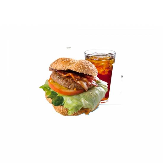 (U)培根厚牛芝加哥堡套餐Thick Sliced Beef & Bacon Burger