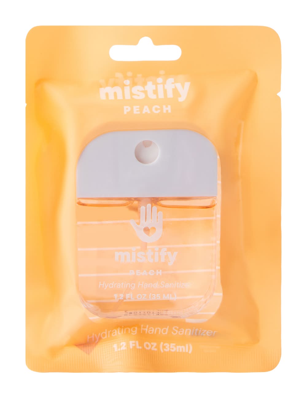 Mistify Peach Hydrating Hand Sanitizer 1.2oz Peach