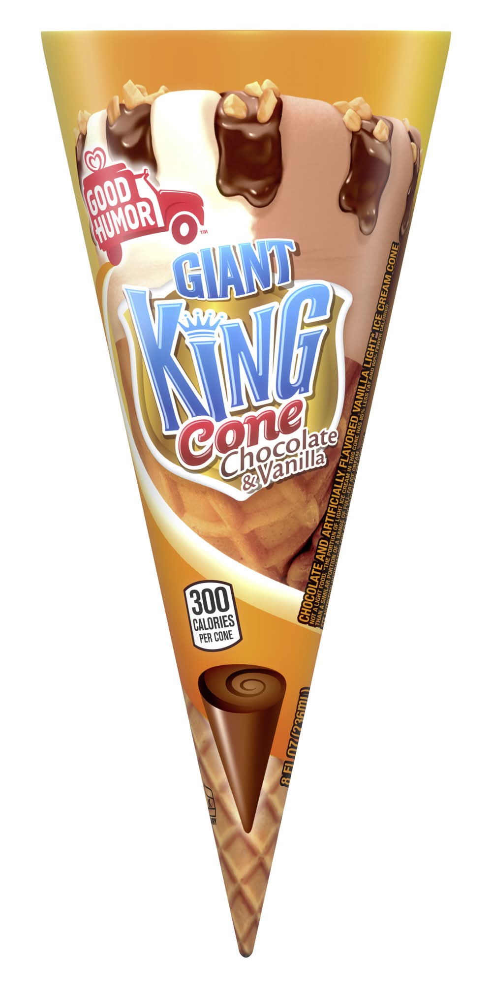 Good Humor Giant King Cone, Chocolate-Vanilla (8 fl oz)