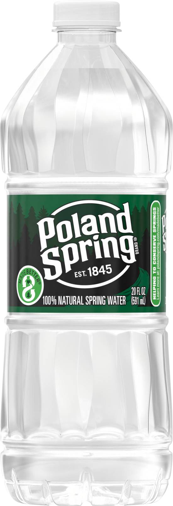 Poland Spring 100% Natural Spring Water (20 fl oz)