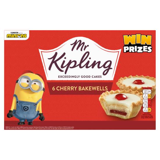 Mr Kipling 6 Cherry Bakewells