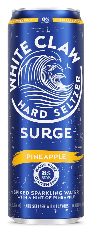 White Claw Spiked Sparkling Water Surge Hard Seltzer, Pineapple (19.2 fl oz)