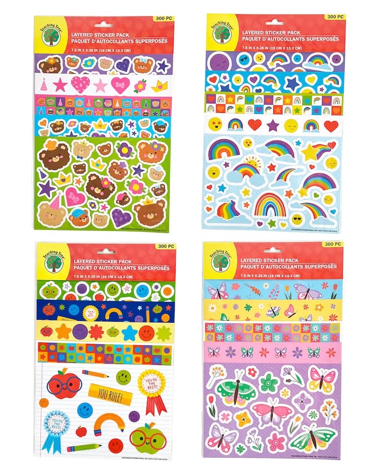 Jot Colorful Stickers, 300-ct. Packs