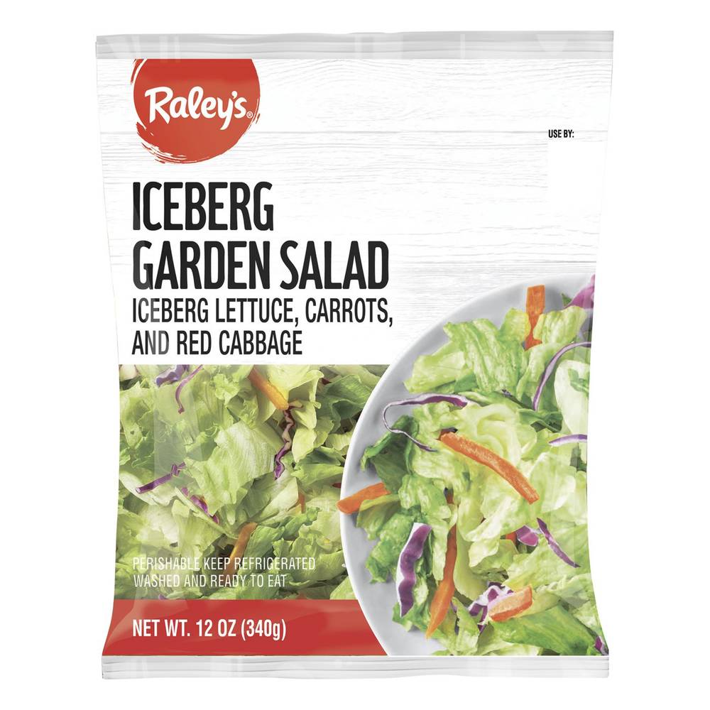 Raley'S Iceberg Garden Salad 12 Oz