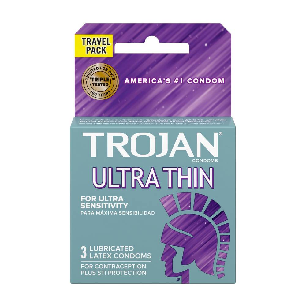 Trojan Ultra Thin Condoms (3 ct)